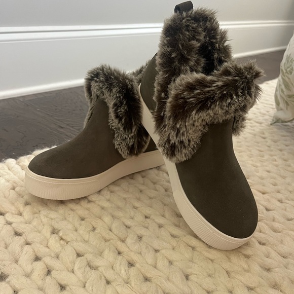 j slides SEAN BOOT KHAKI WATERPROOF SUEDE shoes - Picture 3 of 4